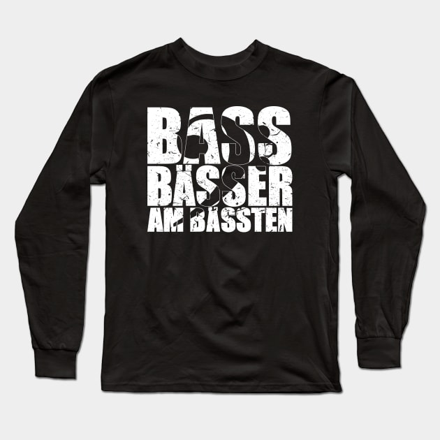 BASS BAESSER AM BAESSTEN funny bassist gift Long Sleeve T-Shirt by star trek fanart and more